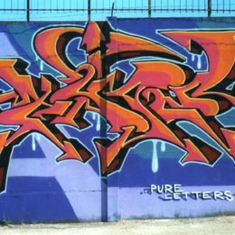 Type Graffiti Art (Spray on Wall)